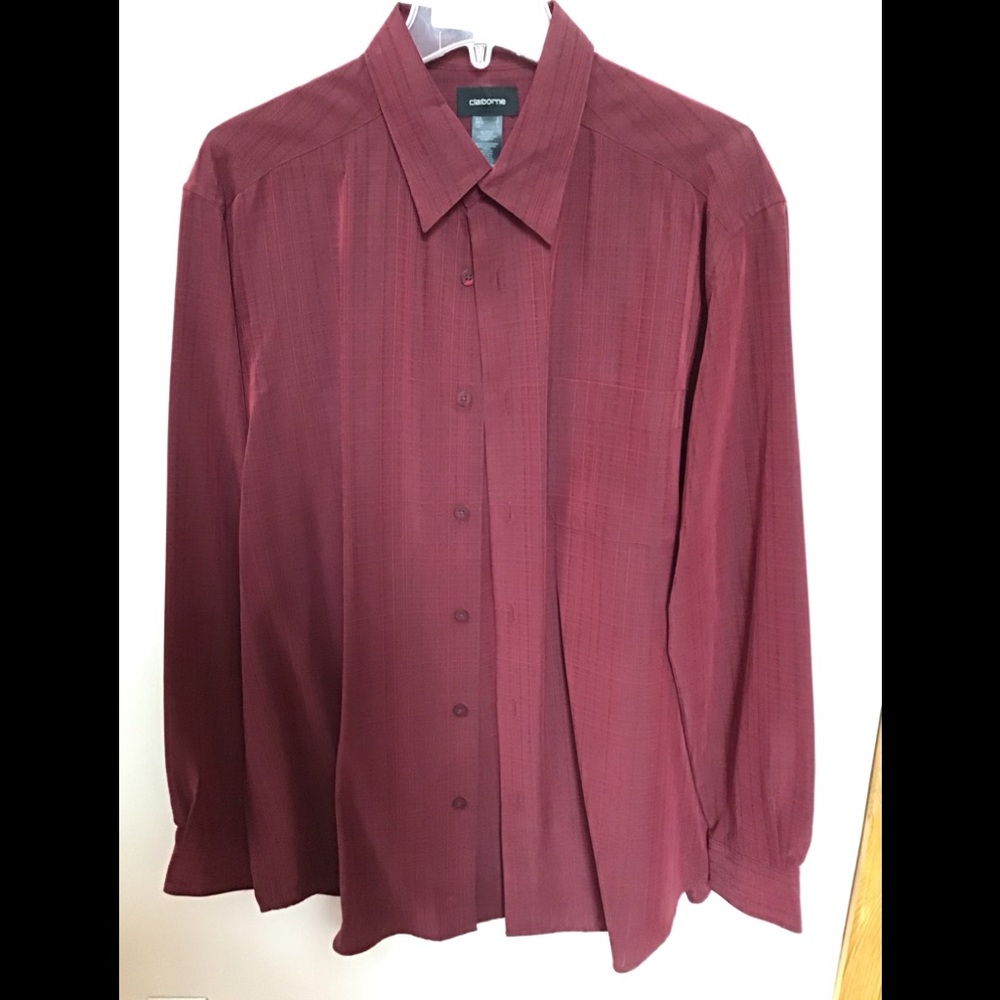 Claiborne men’s long sleeve dress shirt size L